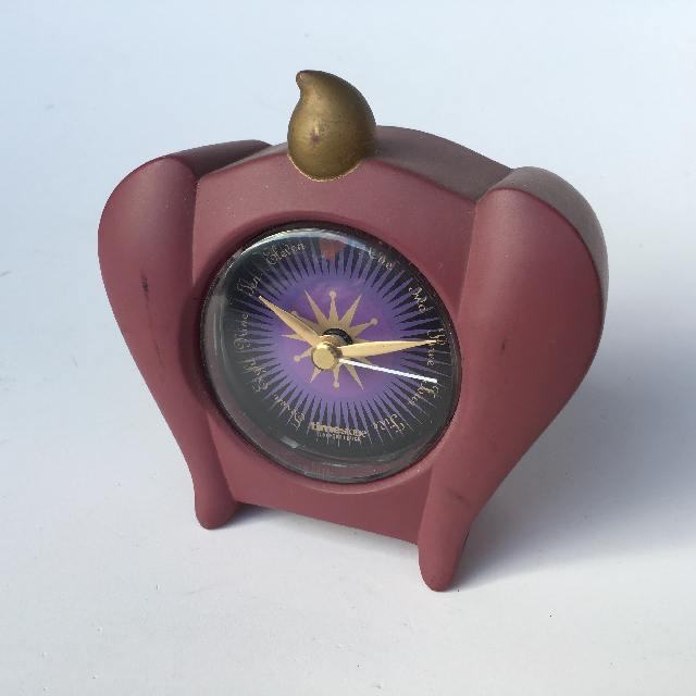 CLOCK, Alarm - Novelty Purple Timescape